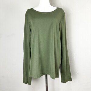 ATM Anthony Thomas Melillo‎ Crewneck Long Sleeve T-Shirt Jersey Green W's XL NEW